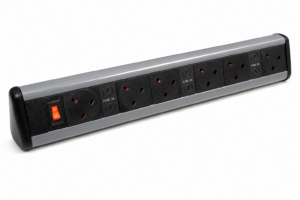 P-Pack Desktop Sockets 6 UK Power Sockets with Master Switch