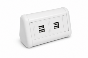 Mini Desktop Unit Sockets 4 USB Chargers (type A)