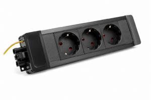 P-Pack underdesk unit with 3x Schuko sockets