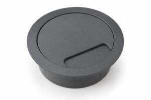 80mm Desk Cable Grommet – Large Cable Access