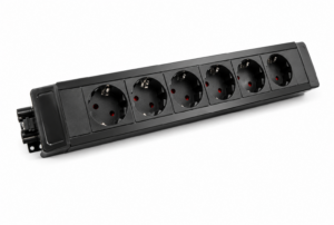 P-Pack underdesk unit with 6x Schuko sockets