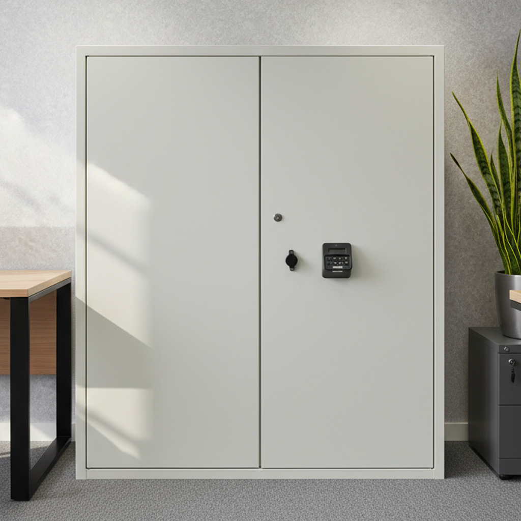 Rackline SafeStor security cabinet — front view Rackline SafeStor security cabinet — front view