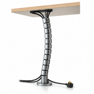 Desk Cable Spine – Vertical Cable Management for Office Desks