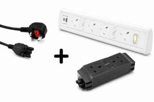 Desk Power Bundle – 4 On-Desk + 2 Under-Desk Sockets
