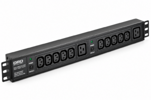 Horizontal 12-Way IEC PDU – 10× C13 + 2× C19 Dual Branch
