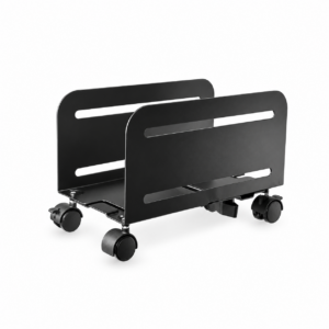 DRD4FS Mobile CPU Floor Stand – Adjustable PC Trolley with 4 Wheels