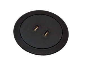 Micro Black USB C flush