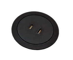 Micro Black USB C flush
