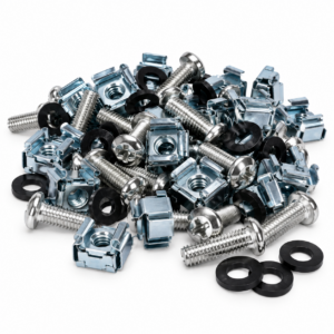M6 Cage Nuts, Screws & Washers – 50 Sets