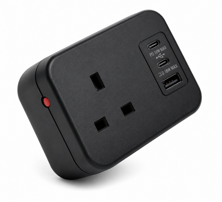 Black ICON One 18W Desk Power Module Black ICON One 18W Desk Power Module