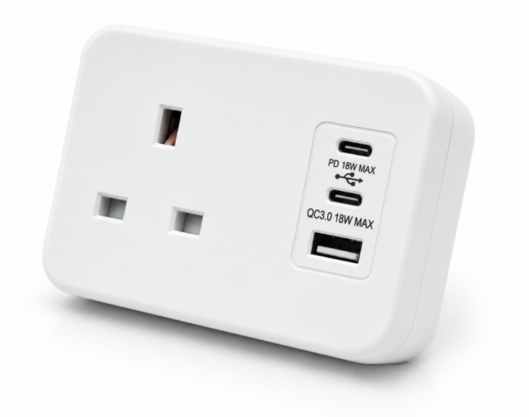 White ICON One 18W Desk Power Module White ICON One 18W Desk Power Module