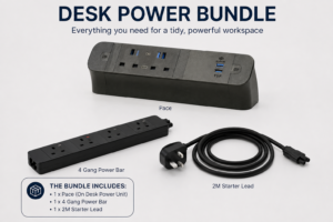 OE QikFIT PACE Bundle – 2 On-Desk + 4 Under-Desk Sockets & USB
