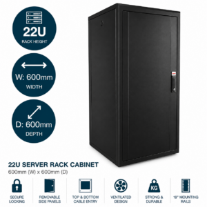22U 600x600mm Data Cabinet – Lande DYNAmic