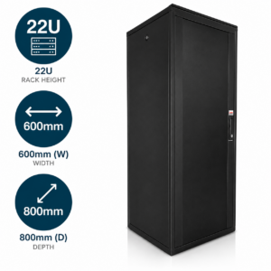 22U 600x800mm Data Cabinet – Lande DYNAmic