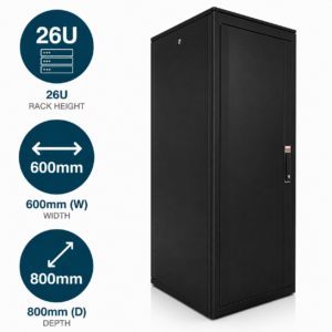 26U 600x800mm Data Cabinet – Lande DYNAmic