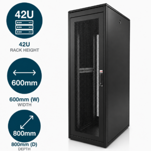 42U 600x800mm Mesh Server Cabinet – Lande DYNAmic