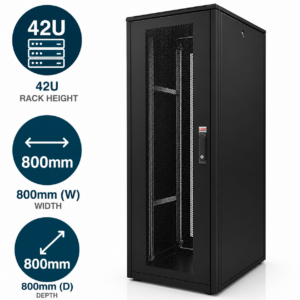 42U 800x800mm Mesh Server Cabinet – Lande DYNAmic