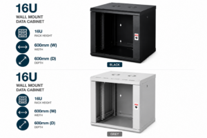 16U 600x600mm Wall Mount Data Cabinet – Lande PROline