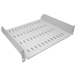 2U 19 Inch Rack Mount Universal Cantilever Shelf – 400mm Deep – Grey