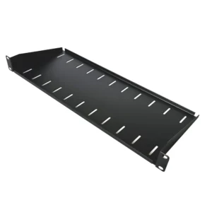 1U 19″ Cantilever Rack Shelf – 180mm Deep – Black
