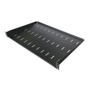 1U 19 Inch Rack Mount Universal Cantilever Shelf – 300mm Deep – Black
