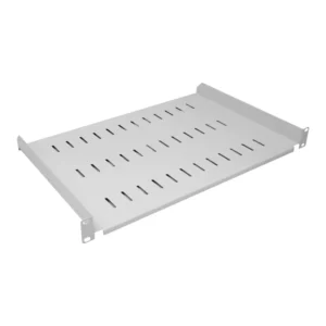 1U 19 Inch Rack Mount Universal Cantilever Shelf – 300mm Deep – Grey