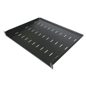 1U 19 Inch Rack Mount Universal Cantilever Shelf – 350mm Deep – Black