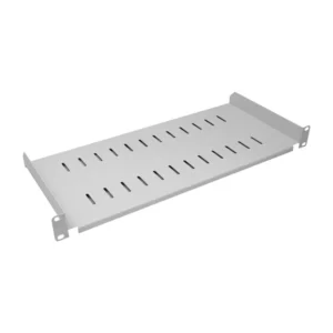 1U 19 Inch Rack Mount Universal Cantilever Shelf – 200mm Deep – Grey