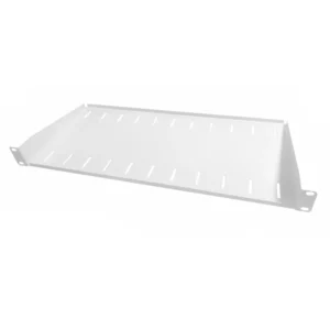 1U 19 Inch Rack Mount Universal Cantilever Shelf – 200mm Deep – White