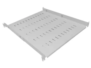1 x 1U 19 Inch Adjustable Rack Mount Universal Cabinet Shelf 550mm to 800mm Deep – Grey