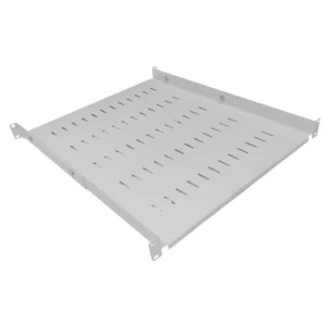 1U 19 Inch Adjustable Rack Mount Universal Shelf – 550mm to 800mm Deep – Grey