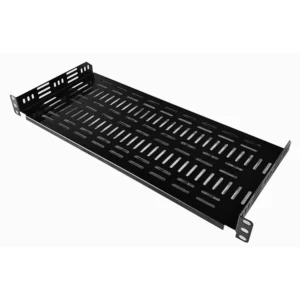 1U 19 Inch Rack Mount Universal Shelf with Cable Management – 200mm Deep
