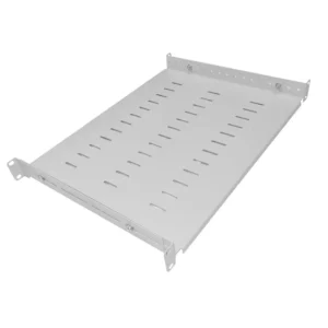 1U 19 Inch Adjustable Rack Mount Universal Shelf – 350mm to 600mm Deep – Grey