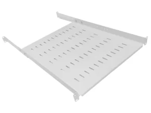 1U 19 Inch Adjustable Rack Mount Universal Cabinet Shelf 550mm to 800mm Deep – Grey 2