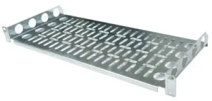 1U 19 Inch Rack Mount Universal Cantilever Shelf with Cable Tray – 200mm Deep