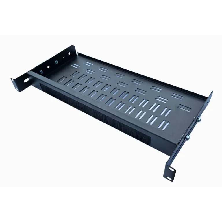 1U 200mm Deep-Cable Management Brush Shelf – 3