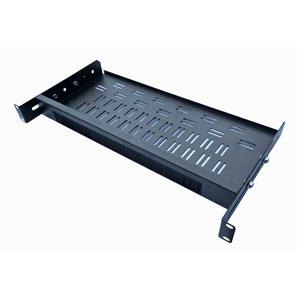 1U 200mm Deep-Cable Management Brush Shelf – 3 1U 200mm Deep-Cable Management Brush Shelf – 3