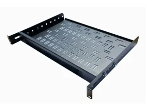 1U 300mm Deep-Cable Brush Management Shelf – Adjustable Rackmount Shelf – 2