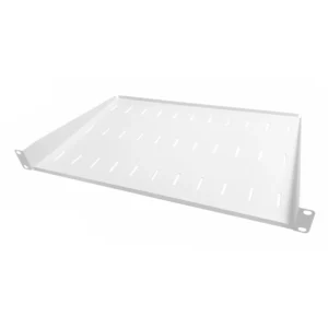 1U 19 Inch Rack Mount Universal Cantilever Shelf – 300mm Deep – White
