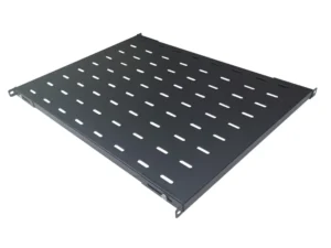 1st Rack Mount Universal 19 inch Adjustable 4 Post Shelf – 600mm -Black