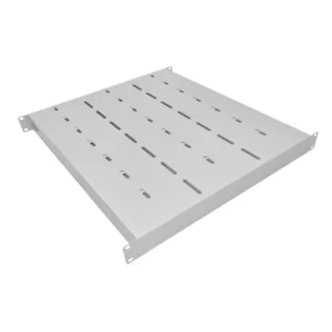 1U 19 Inch Heavy Duty Adjustable Rack Mount Shelf – 550mm to 900mm Deep – Grey