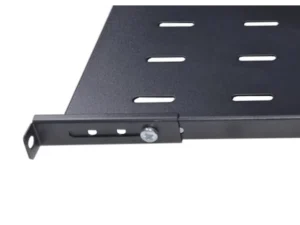 Rack Mount Universal 19 inch Adjustable 4 Post Shelf – 400mm -Black 2