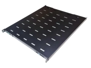 Rack Mount Universal 19 inch Adjustable 4 Post Shelf – 400mm -Black