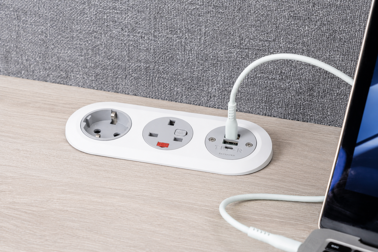 PIP3 white grey UK + Schuko PIP3 white grey UK + Schuko