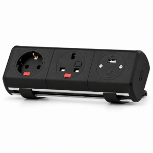 Panda 3 – 1 x UK Socket, 1 x Schuko Socket + USB-A & USB-C Fast Charging