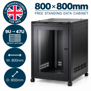 800 x 800mm Free Standing Data Cabinet – UK Manufactured