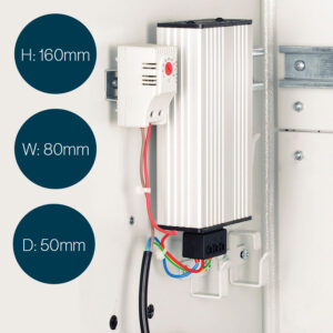 Lande 100W Outdoor Cabinet Heater with Integrated Thermostat