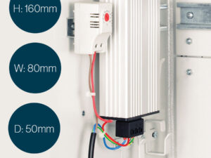 Lande 75W Outdoor Cabinet Heater with Integrated Thermostat