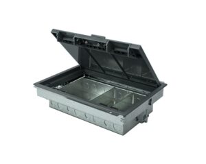 PDT 4 compartment raised floor box shown empty