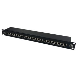 Ultima 24-Port Cat6A Patch Panel – 1U Shielded
